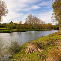 Buy canvas prints of Autumn landscapes in the river Ter. Osona, Catalon by Jordi Carrio