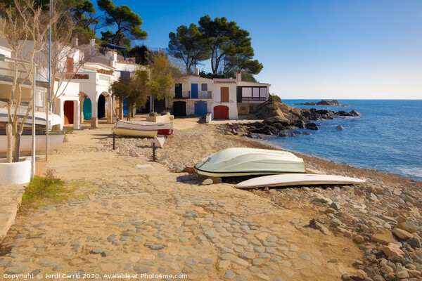 Cala S'Alguer, picturesque fishing village, Palamos, Costa Brava Picture Board by Jordi Carrio