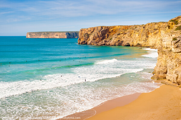 Cliffs of the coast of Sagres, Algarve - 3 Picture Board by Jordi Carrio