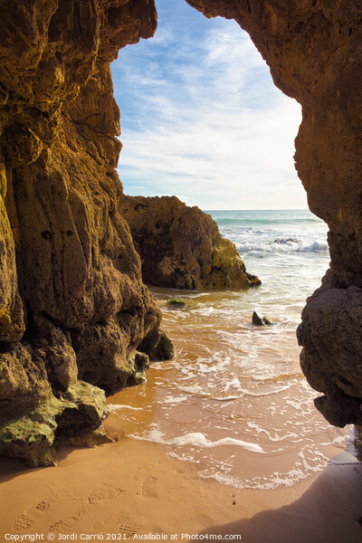 Beaches and cliffs of Praia Rocha, Algarve - 2 Picture Board by Jordi Carrio