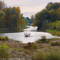 Buy canvas prints of Autumn landscapes in the river Ter. Osona, Catalonia by Jordi Carrio