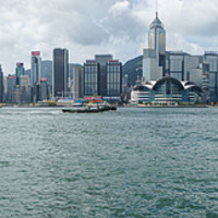 Buy canvas prints of Hong Kong island view from Victoria harbor by Svetlana Radayeva