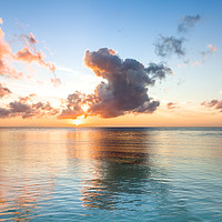 Buy canvas prints of Beautiful sunrise over sea by Svetlana Radayeva