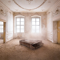 Buy canvas prints of Piano in the Dust by Roman Robroek