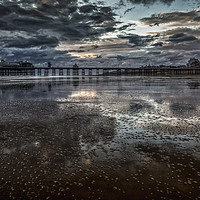 Buy canvas prints of Blackpool North Pier at Sunset by Scott Somerside