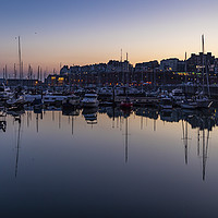 Buy canvas prints of Ramsgate Harbour at sunset by Scott Somerside