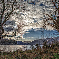 Buy canvas prints of Haunted trees overlooking Derwent Water by Scott Somerside