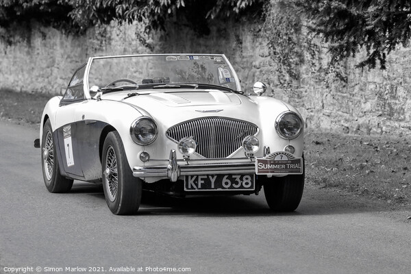 The Timeless Beauty of the Austin Healey Picture Board by Simon Marlow
