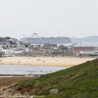 Buy canvas prints of Majestic Cruise Ship in Isles of Scilly by Simon Marlow