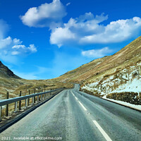 Buy canvas prints of Driving through Snowdonia by Simon Marlow