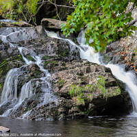 Buy canvas prints of Rhiwargor Waterfall by Simon Marlow