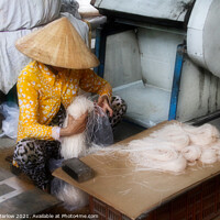 Buy canvas prints of Mastering the Art of Rice Noodle Making by Simon Marlow