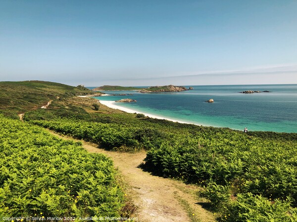 Coastal Paradise Isles of Scilly Picture Board by Simon Marlow