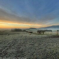 Buy canvas prints of Shropshire Winter Landscape by Simon Marlow