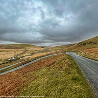 Buy canvas prints of Mountain road in Wales between Elan Valley and Rhayader by Simon Marlow
