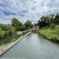 Buy canvas prints of The River Teme at Ludlow by Simon Marlow