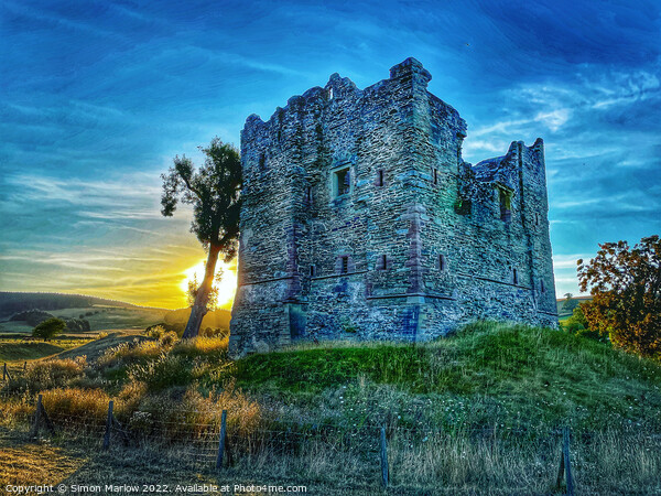 Hopton Castle, South Shropshire  Picture Board by Simon Marlow