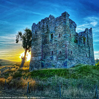Buy canvas prints of Hopton Castle, South Shropshire  by Simon Marlow