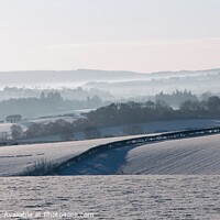 Buy canvas prints of Shropshire Winter Landscape by Simon Marlow