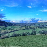 Buy canvas prints of Captivating Clun Valley Landscape by Simon Marlow