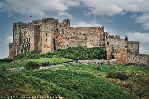 Majestic Bamburgh Castle Picture Board by Simon Marlow