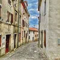Buy canvas prints of The Historic Charm of an Abandoned Street by Simon Marlow