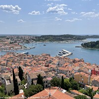 Buy canvas prints of View overlooking Rovinj in Croatia by Simon Marlow