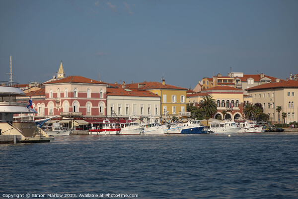 The stylish houses at the waterfront of Rovinj in  Picture Board by Simon Marlow