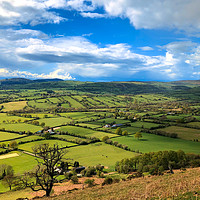 Buy canvas prints of Beautiful landscape from Long Mynd, Shropshire by Simon Marlow