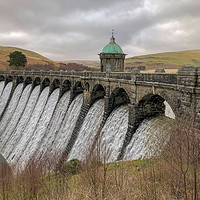 Buy canvas prints of Majestic Waterfall at Elan Valley Dam by Simon Marlow