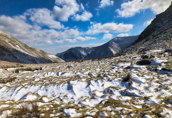 Majestic Winter Wonderland in Snowdonia Picture Board by Simon Marlow