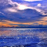 Buy canvas prints of Serene Sunset on Borneo Beach by Simon Marlow