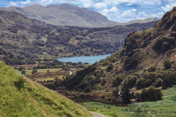 Beautiful view in Snowdonia National Park Picture Board by Simon Marlow