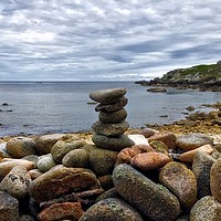 Buy canvas prints of Rock pile on the shore in the Isles of Scilly by Simon Marlow
