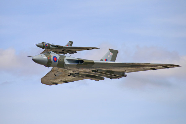Flight of the Avro Vulcans Picture Board by Simon Marlow