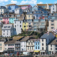 Buy canvas prints of Vibrant Coastal Village Scene by Simon Marlow