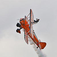 Buy canvas prints of Thrilling Wing Walking Extravaganza by Simon Marlow