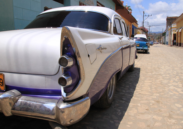 Vintage Dodge on Cuban Streets Picture Board by Simon Marlow