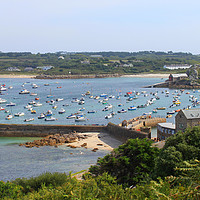 Buy canvas prints of Stunning Scilly Harbour View by Simon Marlow