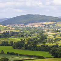 Buy canvas prints of The Clun Valley, South Shropshire, UK by Simon Marlow