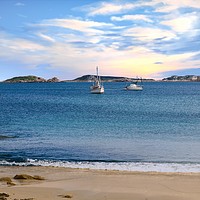 Buy canvas prints of View from St Mary's to Samson, Scilly Isles by Simon Marlow