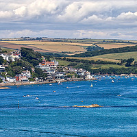 Buy canvas prints of View overlooking Salcombe in Devon by Simon Marlow