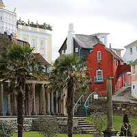 Buy canvas prints of The Architecture of Portmeirion, North Wales by Simon Marlow
