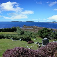 Buy canvas prints of A view of Samson from St Marys, Scilly Isles by Simon Marlow
