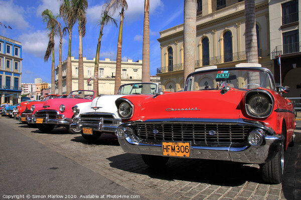 Timeless Beauties in Havana Picture Board by Simon Marlow