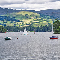 Buy canvas prints of Boating on Lake Windermere by Simon Marlow