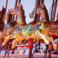 Buy canvas prints of Enchanting Carousel Ride by Simon Marlow