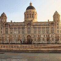 Buy canvas prints of Royal Liver Building Liverpool by Simon Marlow
