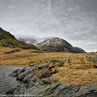 Buy canvas prints of Llyn Idwal lake in Snowdonia National Park, Wales by Simon Marlow