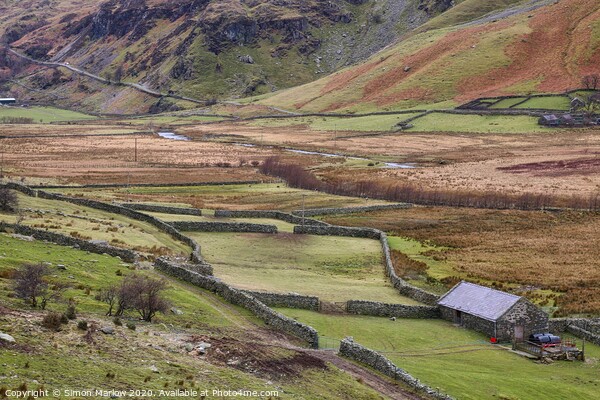 Majestic Beauty of Ogwen Valley Picture Board by Simon Marlow